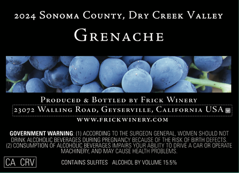 GRENACHE 2024 Dry Creek Valley