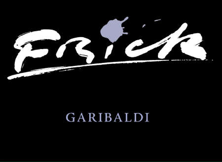 Label for Garibaldi with large Frick logo