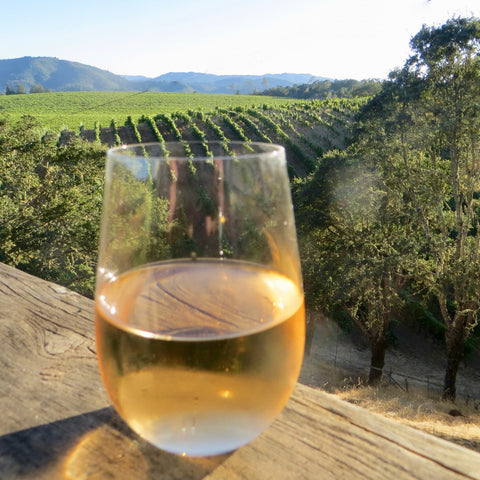 Glass full of rose.